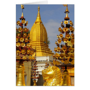 Complejo de la pagoda Shwe Zigon en Bagan (Pagan),