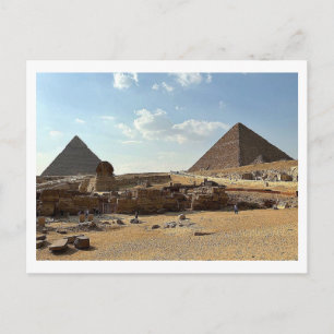 Complejo de pirámides de Giza. Postal
