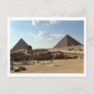 Complejo de pirámides de Giza. Postal