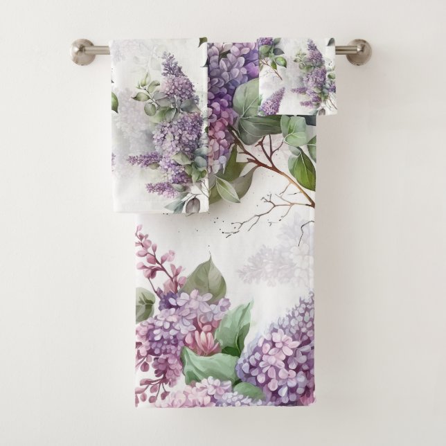 Complejo De Toalla Lilac De Elegancia Pura (In situ)