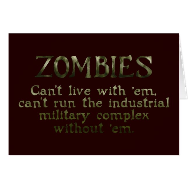 Complejo militar industrial Zombies (Anverso (Horizontal))