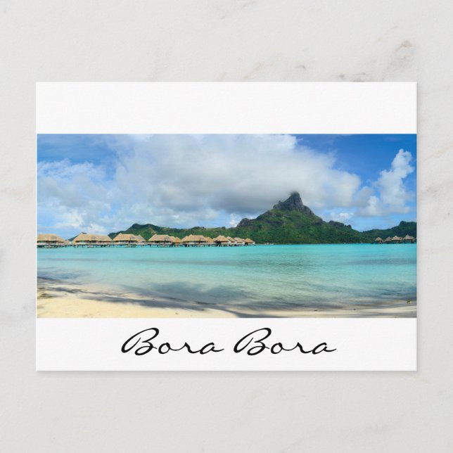 Complejo sobre el agua de Bora Bora tarjeta postal (Anverso)