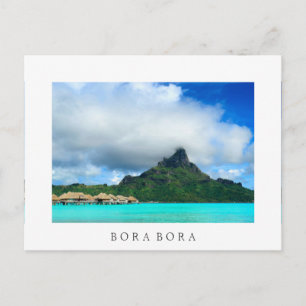 Complejo tropical con postal blanca Bora Bora