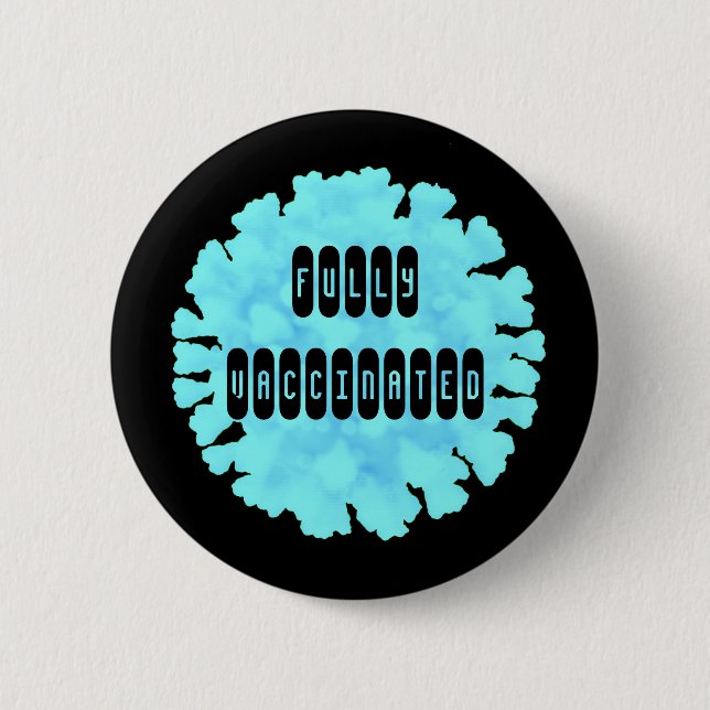 Completamente vacunado contra el botón Covid 19 (Anverso)