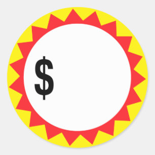 Complete a sus propios pegatinas del descuento del