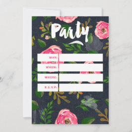 Complete las tarjetas de la invitación - dril de