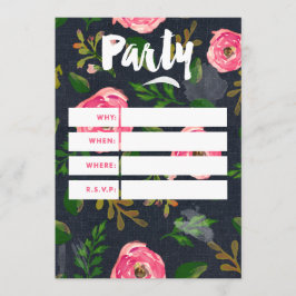 Complete las tarjetas de la invitación - dril de
