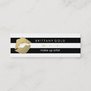 Componga la tarjeta de visita del artista - oro