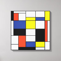 Composición A de Piet Mondrian - Arte Moderno Abst