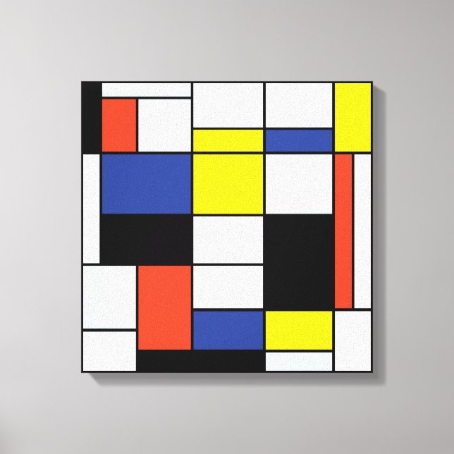 Composición A de Piet Mondrian - Arte Moderno Abst (Anverso)