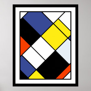 Composición A de Piet Mondrian - Arte Moderno Abst