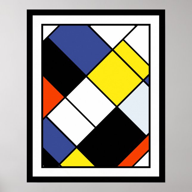Composición A de Piet Mondrian - Arte Moderno Abst (Frente)