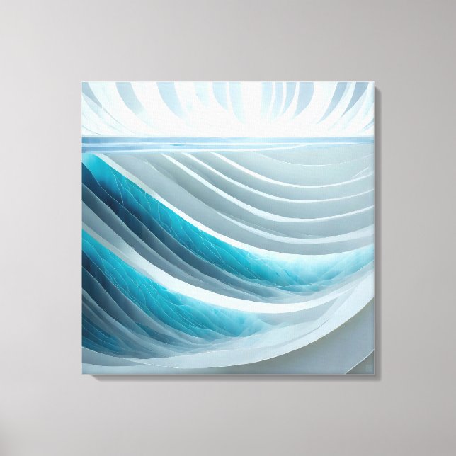 Composición antártica - Imprimir arte de lienzo (Anverso)