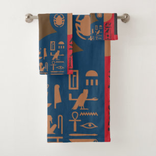 Composición Art Déco de los Símbolos Egipcios #