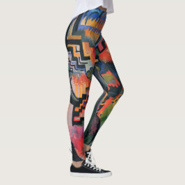 “Composición coloreada” Leggings de arte