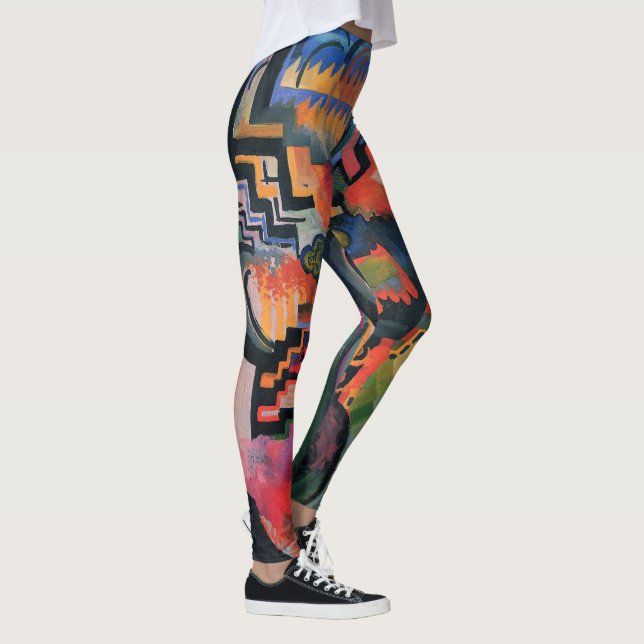 “Composición coloreada” Leggings de arte (Derecha)