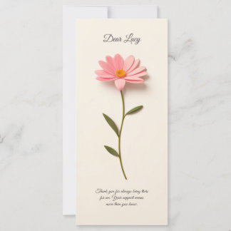 Composición con flor y gratitud