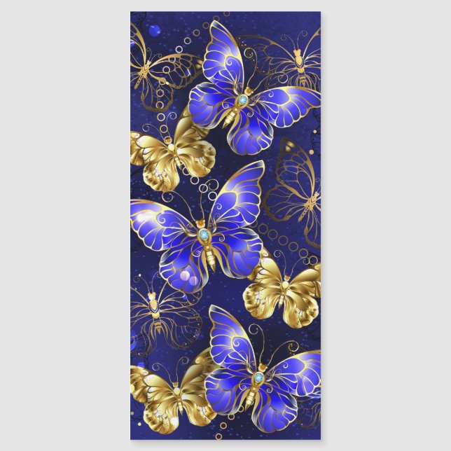 Composición con mariposas de zafiro (Anverso)