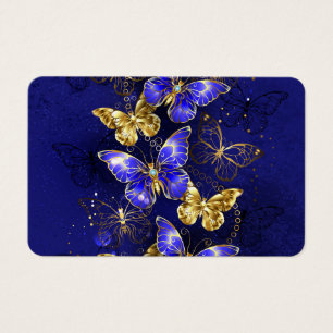 Composición con mariposas de zafiro