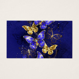 Composición con mariposas de zafiro