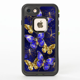 Composición con mariposas de zafiro