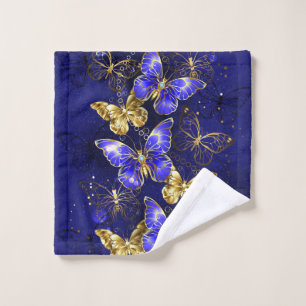 Composición con mariposas de zafiro