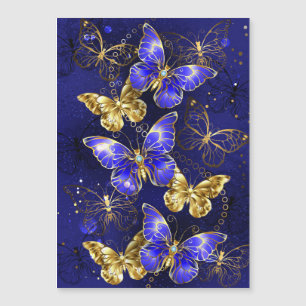 Composición con mariposas de zafiro