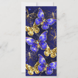 Composición con mariposas de zafiro