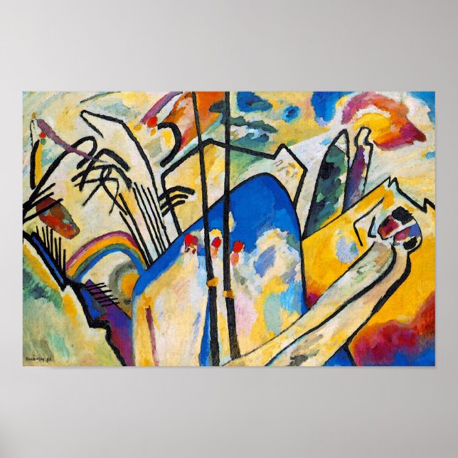 Composición Cuatro de Wassily Kandinsky - Arte Abs (Frente)