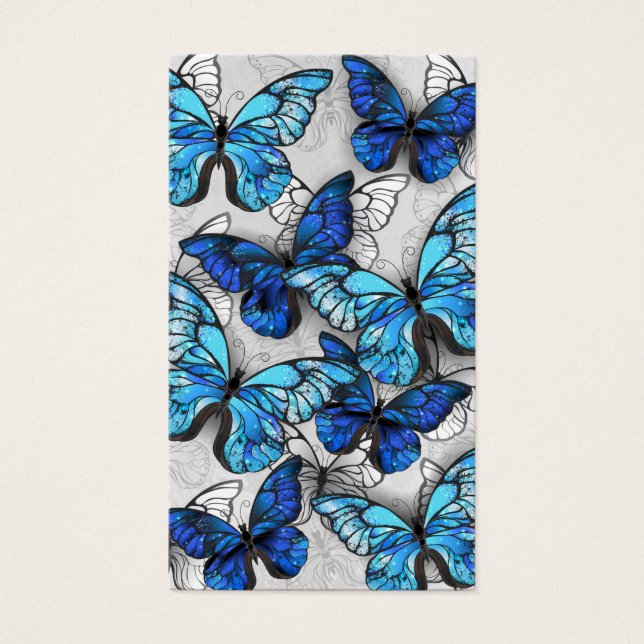 Composición de las mariposas blancas y azules (Frente)