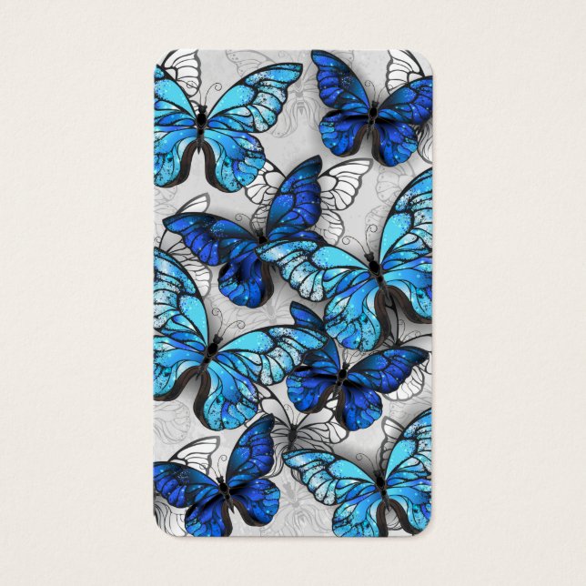 Composición de las mariposas blancas y azules (Frente)