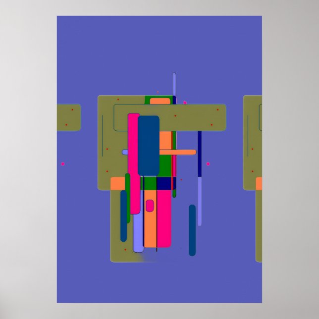 Composición de obra de arte abstracta (Frente)