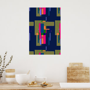 Composición de obra de arte abstracta