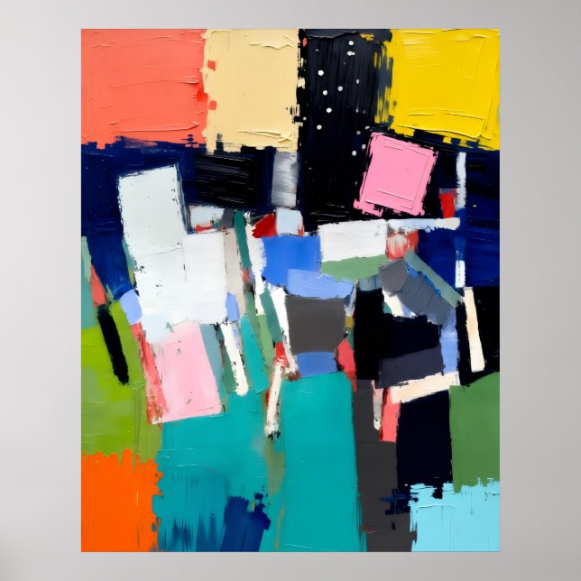 Composición de obra de arte abstracto  (Frente)