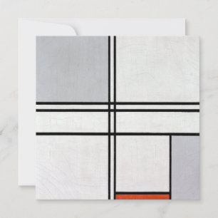 Composición (N.º 1) Gris-Rojo   Piet Mondrian  