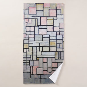 Composición rosa y gris, Mondriano