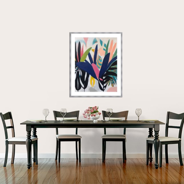 Composición tropical - Impresión de lienzo envuelt (Tropical Composition.
Artist: Roger Smith)