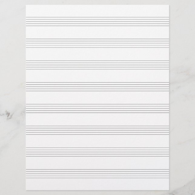 Compositor de música en papel manuscrito (Anverso)