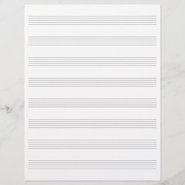 Compositor de música en papel manuscrito (Anverso)