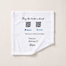 Compra a la novia una donación de bebidas QR Venmo