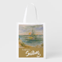 Bolsa para la barcaza de vela al atardecer