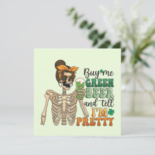 Compra cerveza verde - Skeleton   Día de San Patri