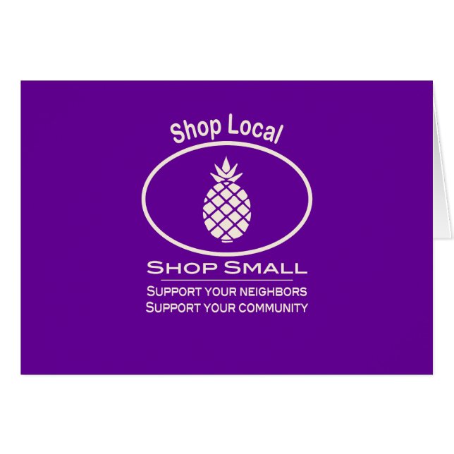 Compra local, compra piña pequeña (Anverso (Horizontal))