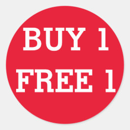 Compra redonda 1 Etiqueta de venta libre 1 tienda