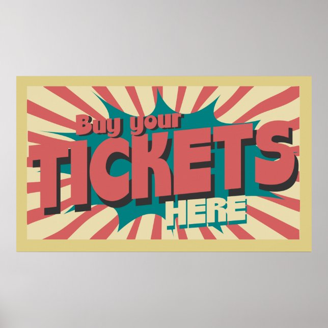 Compra tus entradas aquí arte de poster de señas d (Frente)