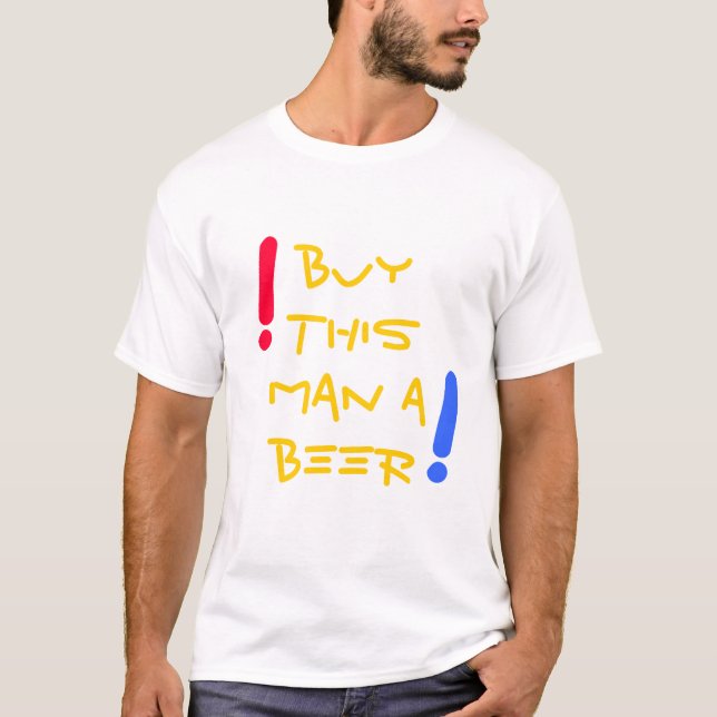 Compra una camiseta de cerveza a este hombre (Anverso)