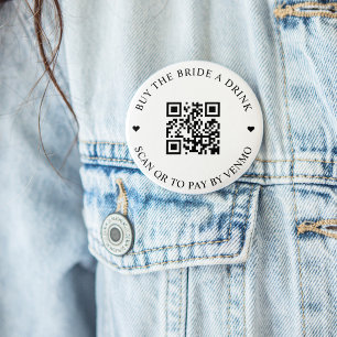 Comprar a la novia un código QR de botón de bebida