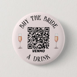 Comprar a la NOVIA una Bebida Botón QR Elegante
