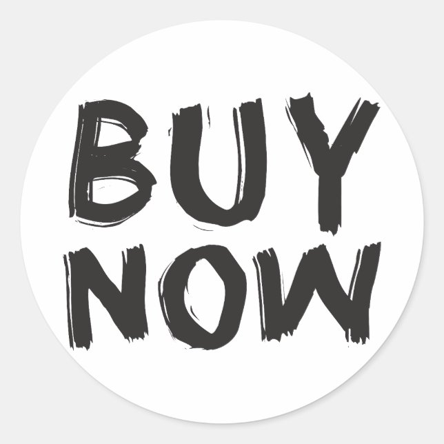 Comprar ahora pegatinas minoristas para promoción (Anverso)