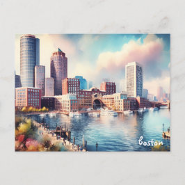 comprar botes Travel Vintage boston postales